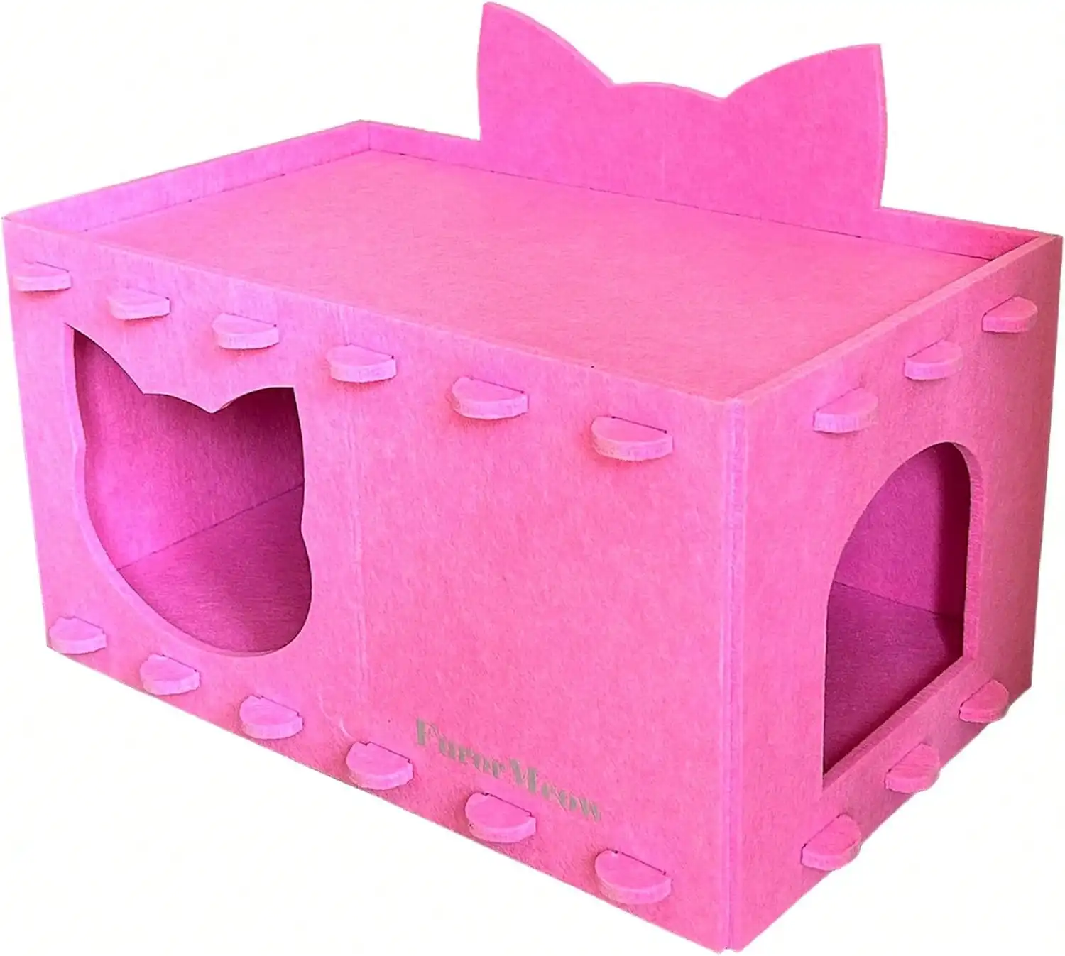 

Gatos Con Diseño De Orejas De Gato, Amplia, Espaciosa Acogedora, Ideal Para Interiores. Condominio De Fieltro Grueso