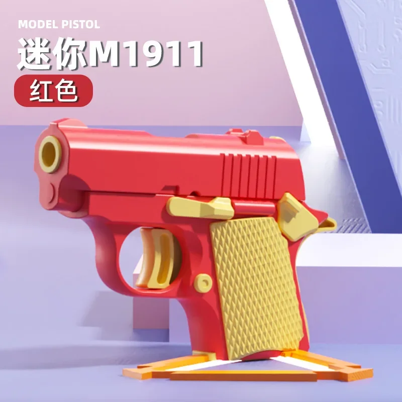 Mini Toy Gun Carrot Pistol Blowback for Children Game Toy Guns 2024 Glock Pistol Model Decompression Toy