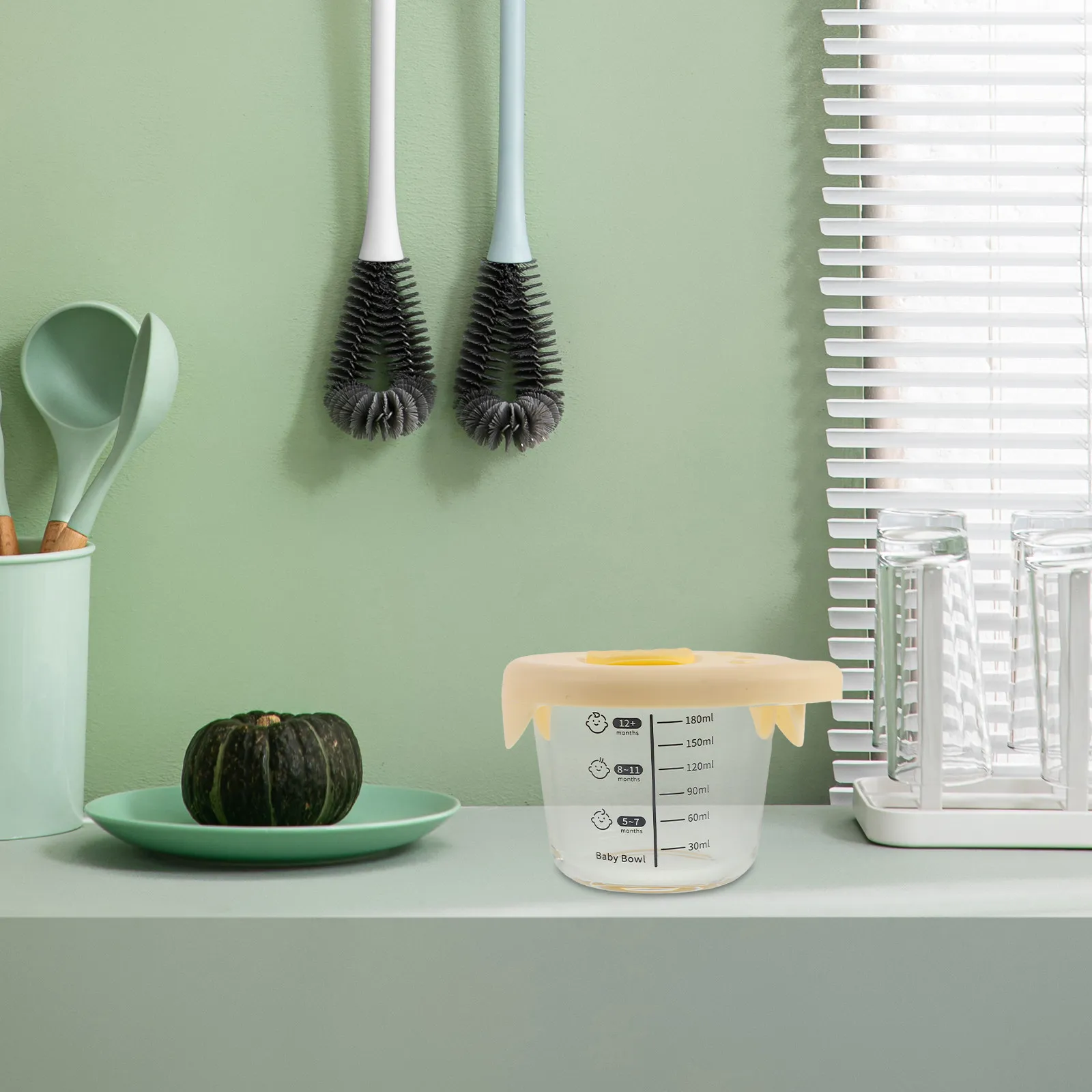 

Набор из 2 стеклянных контейнеров для детского питания: герметичные, для холодильника, микроволновки и морозильной камеры, многоразовые, портативные, для приготовления детских блюд