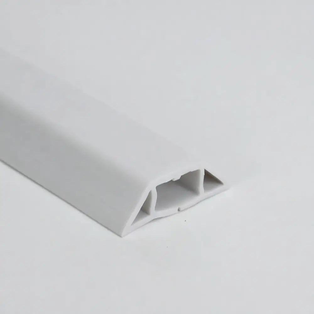 Flexible PVC Cable Protector Floor Cord Cover Flame Retardant Wire Organizer Management Channel For Office Home Cable Trunking