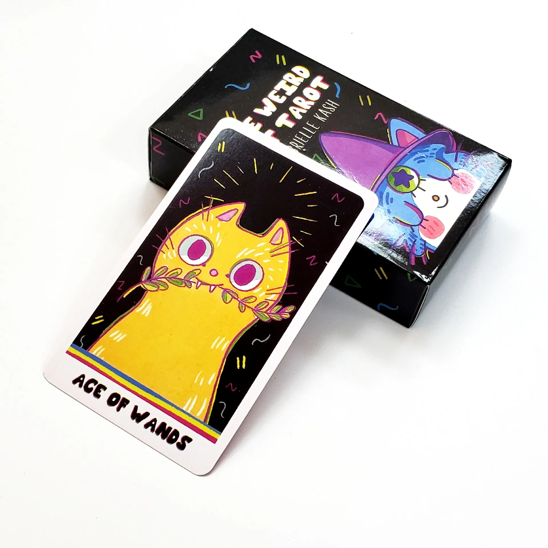 The Weird Cat Tarot Deck Multiplayer Party Fortune Telling Board Game High Quality Prophecy Cards With E-Guide Book