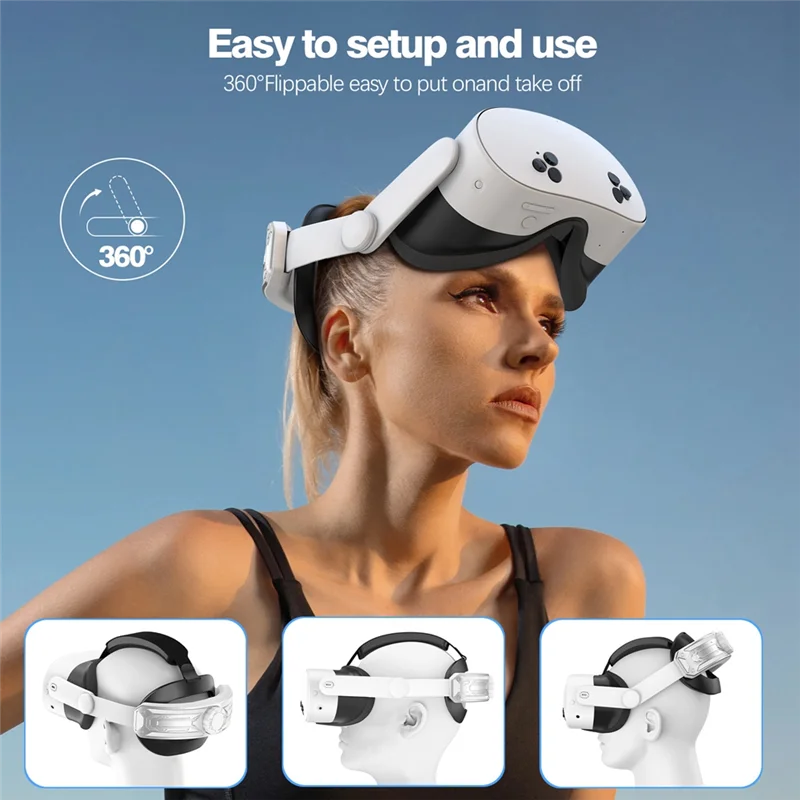 

A73E-VR Head Strap For Quest 3S Elite Strap Enhanced Support And Comfort , Meta Quest 3S Head Band VR Accessories