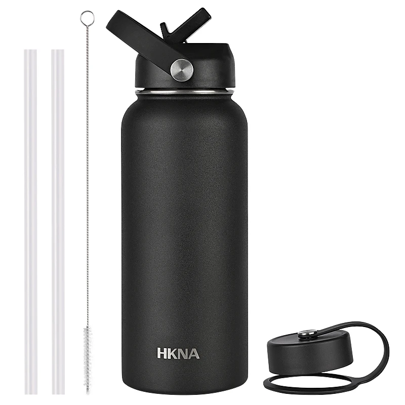 

1-2L Large Capacity Thermos Bottle Vacuum Stainless Steel Thermos Pot Straw Cover Sports Travel Thermos Cup 48 Hours Insulation