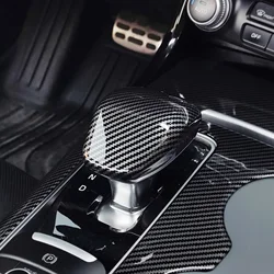 For Kia Stinger GT-line GT1 Console Gear Shift Knob Cover ABS Carbon Fiber Trim Car Interior Accessories 2018-2023