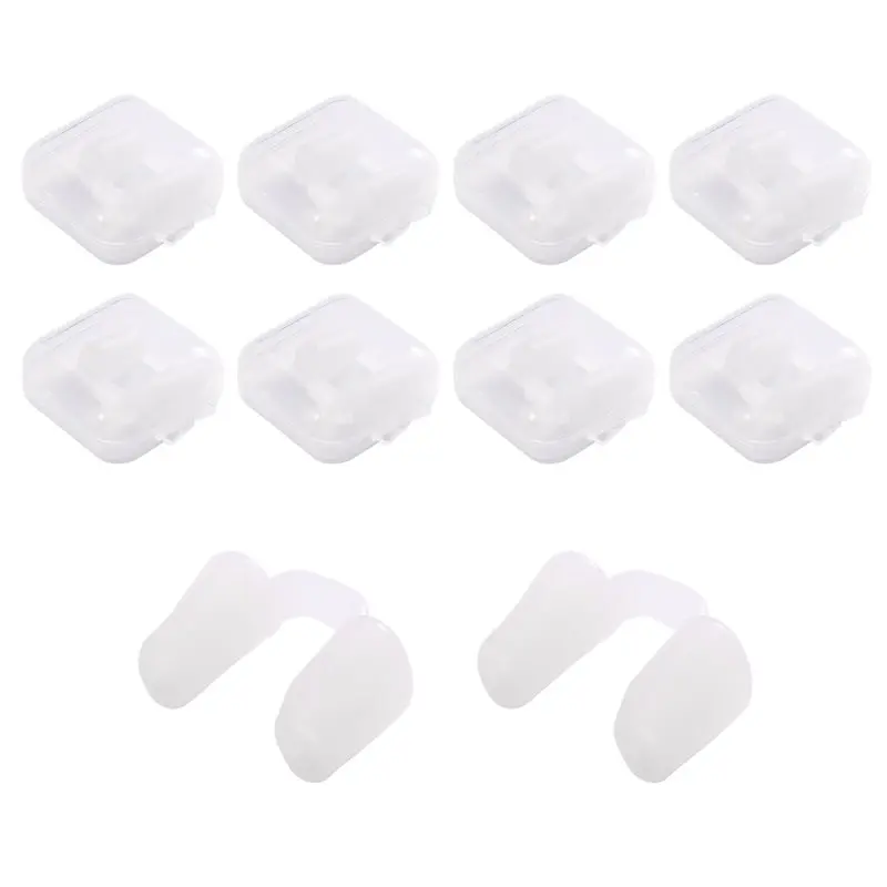 ABKR-Rhinoplasty Silicone Gel Shaping Fixator Post-Operative Nose Clip Crooked Nose Correction(10PCS) Silica