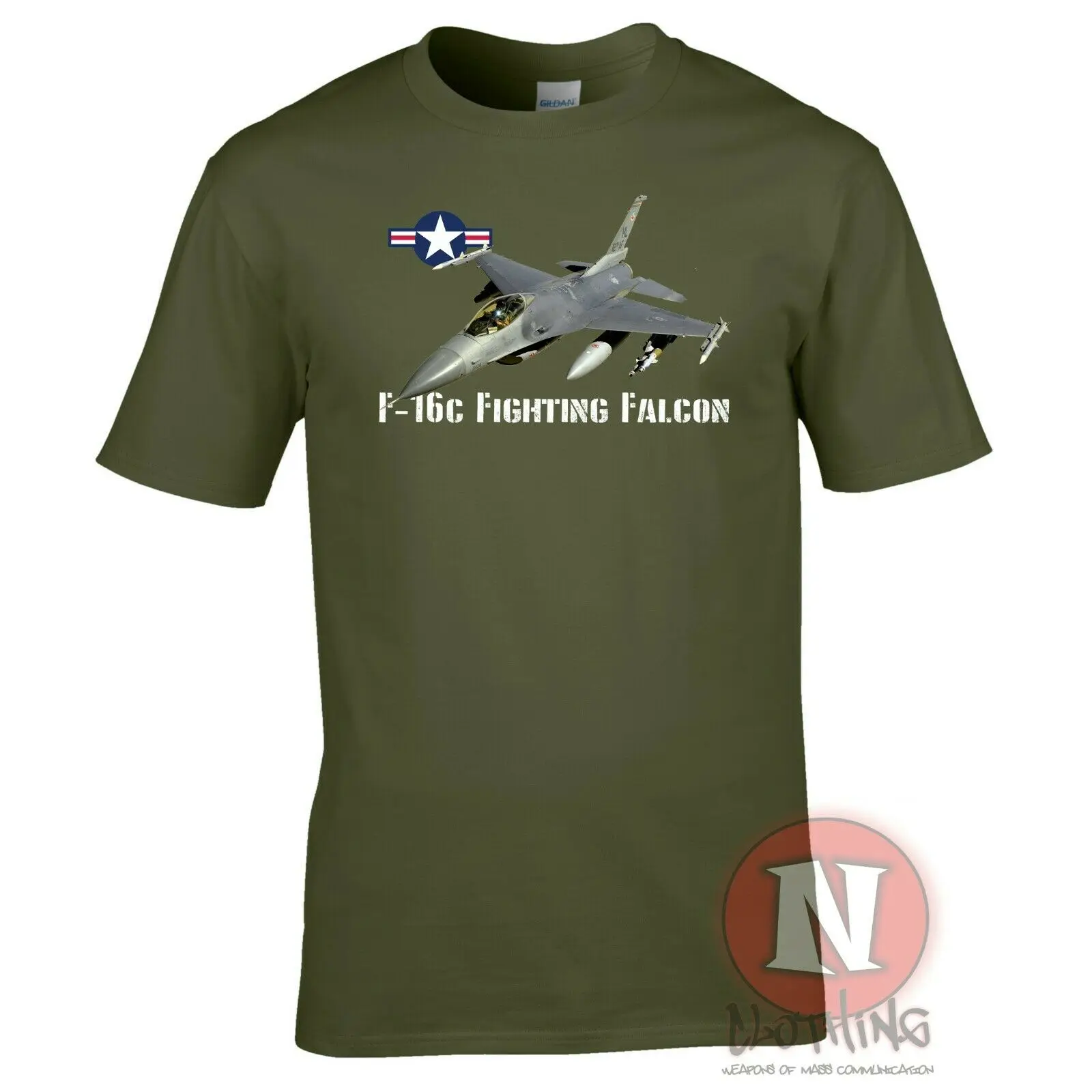 US Air Force F-16C Fighting Falcon  Fighter Aircraft T Shirt. New 100% Cotton Short Sleeve O-Neck T-shirt Casual Mens Top