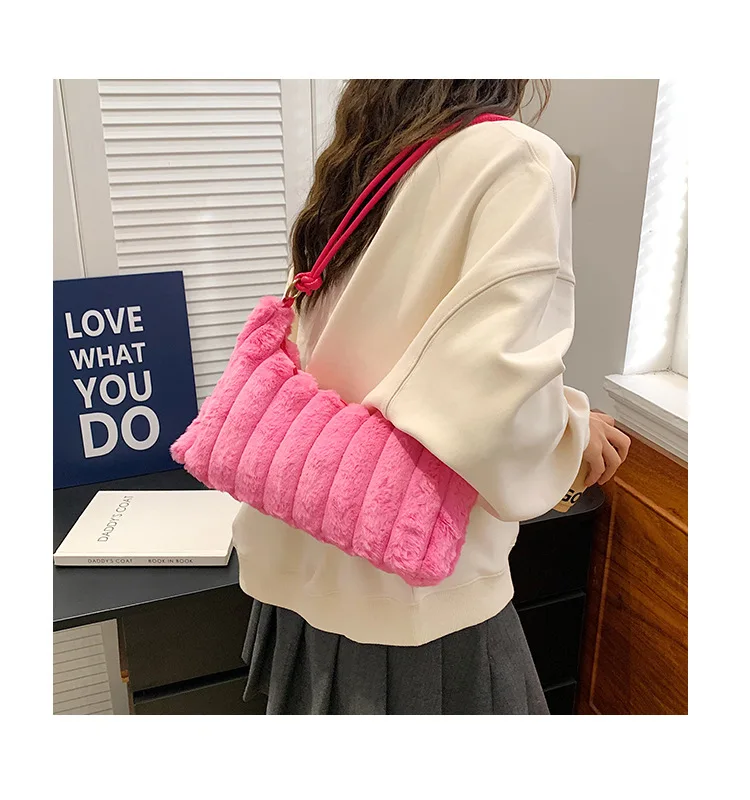 Canvas Wrinkle Bag for Women Shoulder Bags Pleated Bubbles Handbags Padded Casual Underarm Quilted Bag Tote Cloud Bag Purse