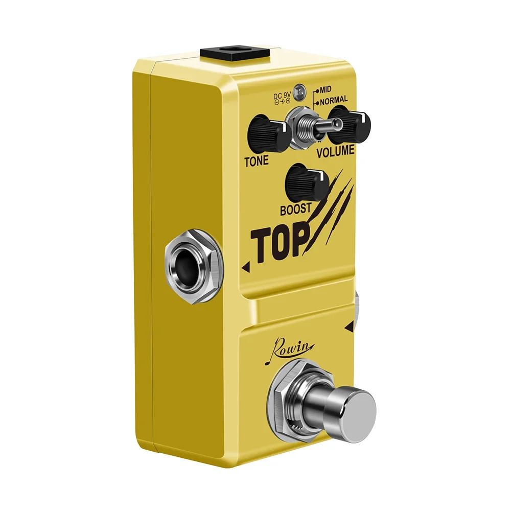 ROWIN LN-318 TOP Guitar Booster Pedal Analog Vintage Boost Effect Pedal Mid Normal 2 Modes True Bypass Guitar Effect Pedal