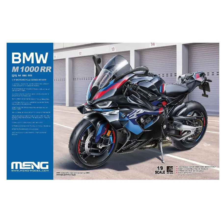 

MT-009 MENG 1/9 M1000RR Motorcycle Series Precision Collectible Model Kit