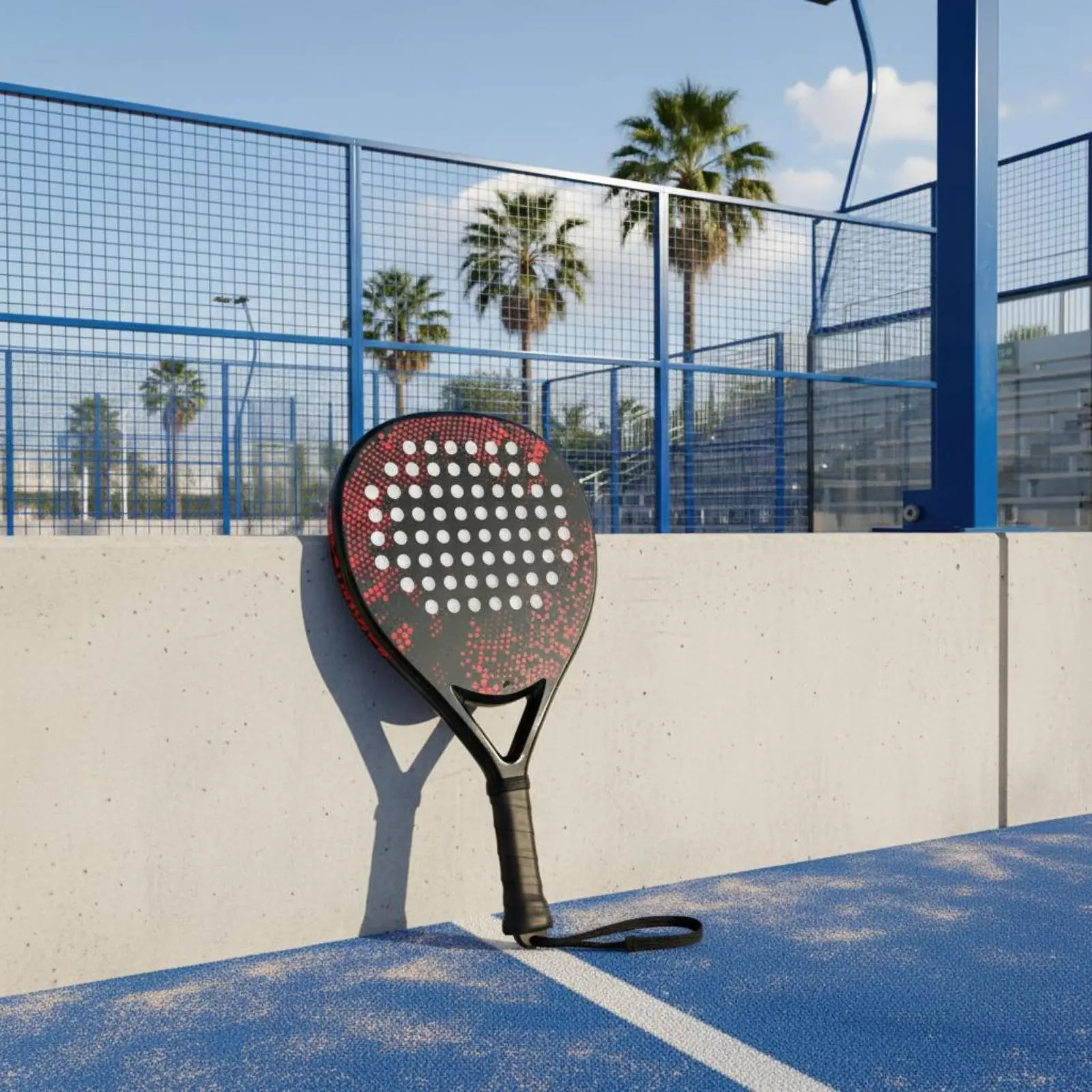 

Padel Racket Easy to Control Carbon Fiber Padel Racket Carbon Fiber Paddle Racquet Shock Reduction Sports Gear Balanced Weight