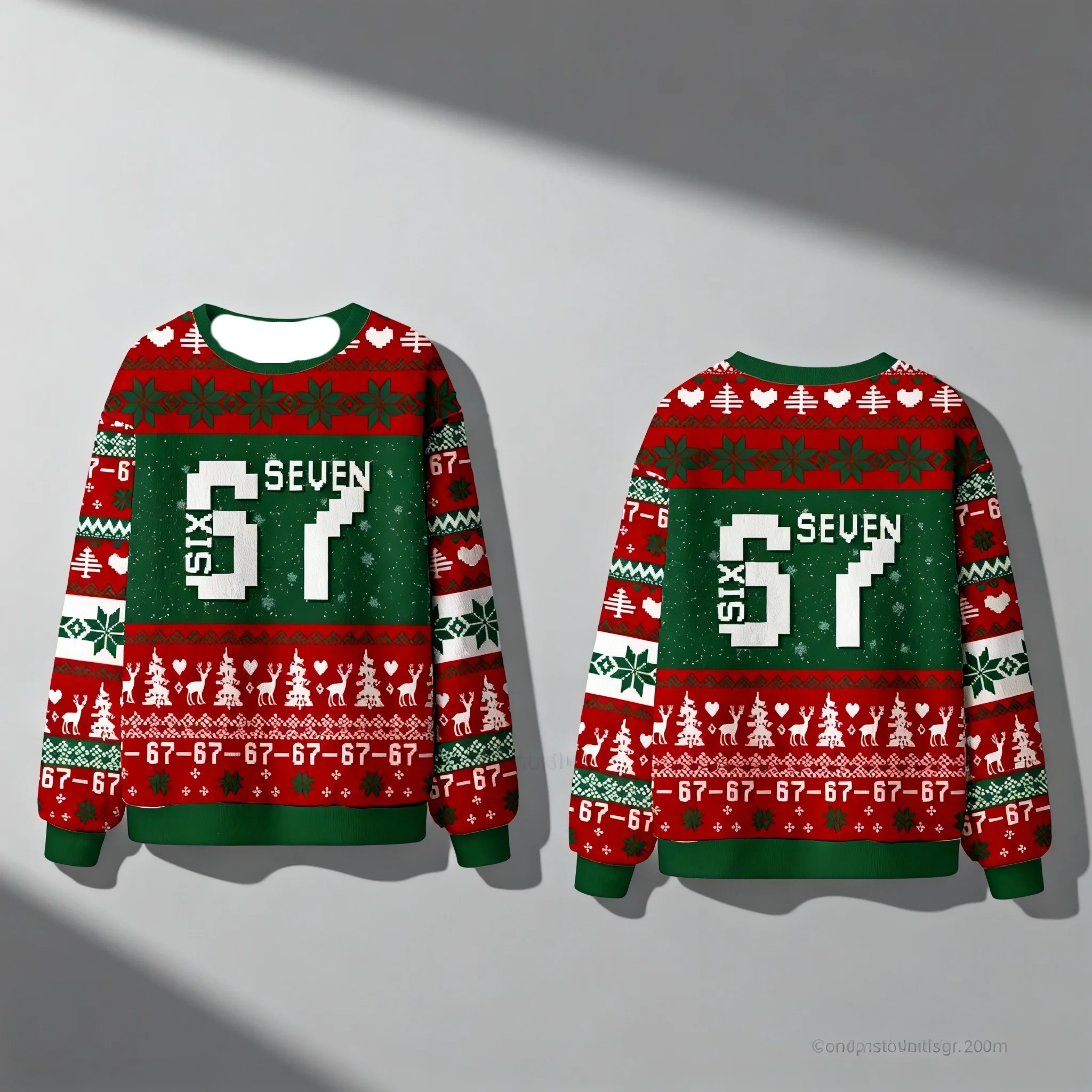 

Популярный рождественский свитер Genie Six Seven Gesture, уродливый свитер, толстовка с капюшоном для рождественской вечеринки, размер для взрослых, осенне-зимняя новая коллекция