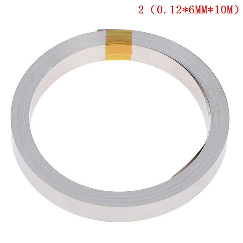 

10M 6mmx0.12mm Ni Plate Nickel Strip Tape For Li 18650 26650 Battery Spot Welding new