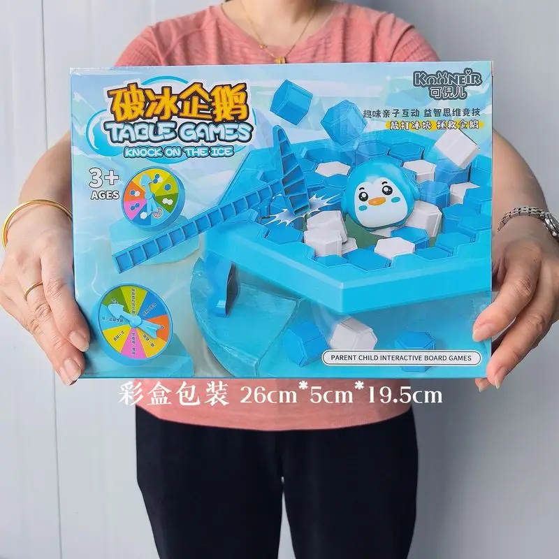 Rana Knock Knock Fun Ice Breaking Pinguino Bambini Knock Ice Giocattolo da tavolo Giocattolo educativo genitore-figlio Regalo per la scuola materna