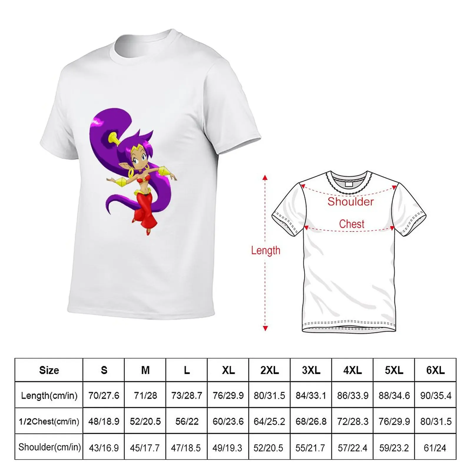 New Shantae - 1/2 Genie T-Shirt quick-drying t-shirt vintage t shirt T-shirt for a boy mens cotton t shirts