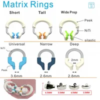 Bandas de matriz Dental NITI, anillo de abrazadera de matrices de Metal, sistema de matriz contorneada seccional, herramientas de sujeción para dentista, Material de odontología
