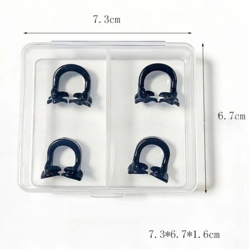 5×4Pcs/Box Black Dental Rubber Dam Clamps Dam Rubber Barrier Clip Resin Materials Tool for Dentist Tools