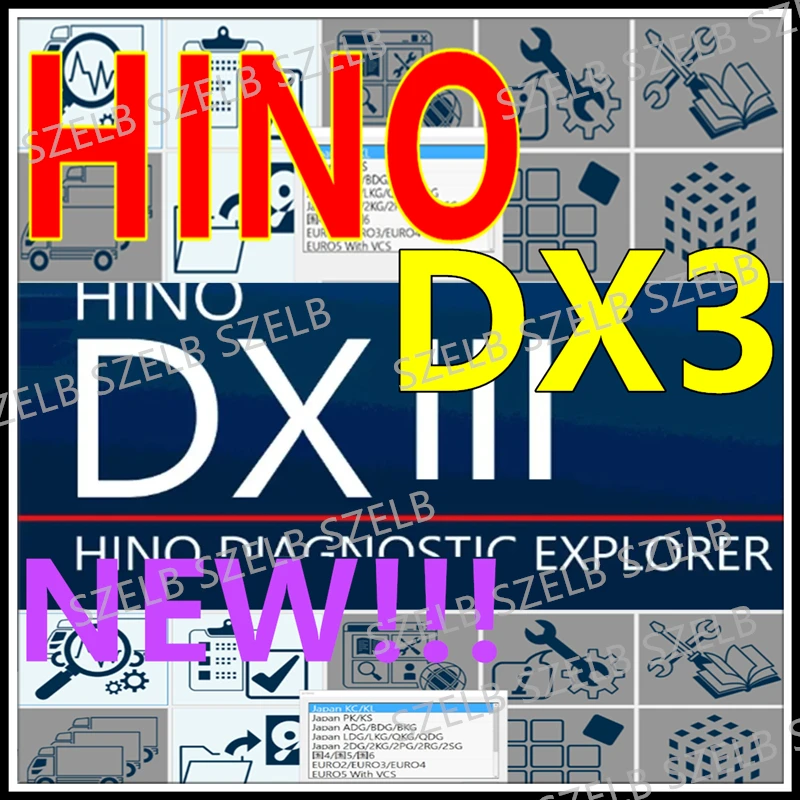 2024 Hino Diagnostic Explorer 3 Hino DX3 v1.24.2 2024 Diagnostic Software + unlocked keygen + free help install + install video