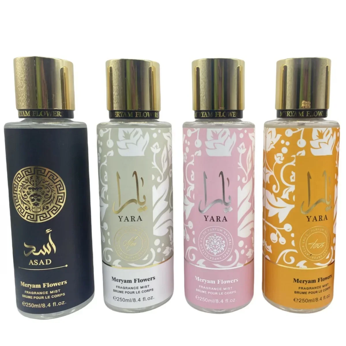 

250ml Original Yara Moi Tous Asad Perfume Body Spray Fresh Natural Fragrance Long-lasting Deodorant for Both Men and Women