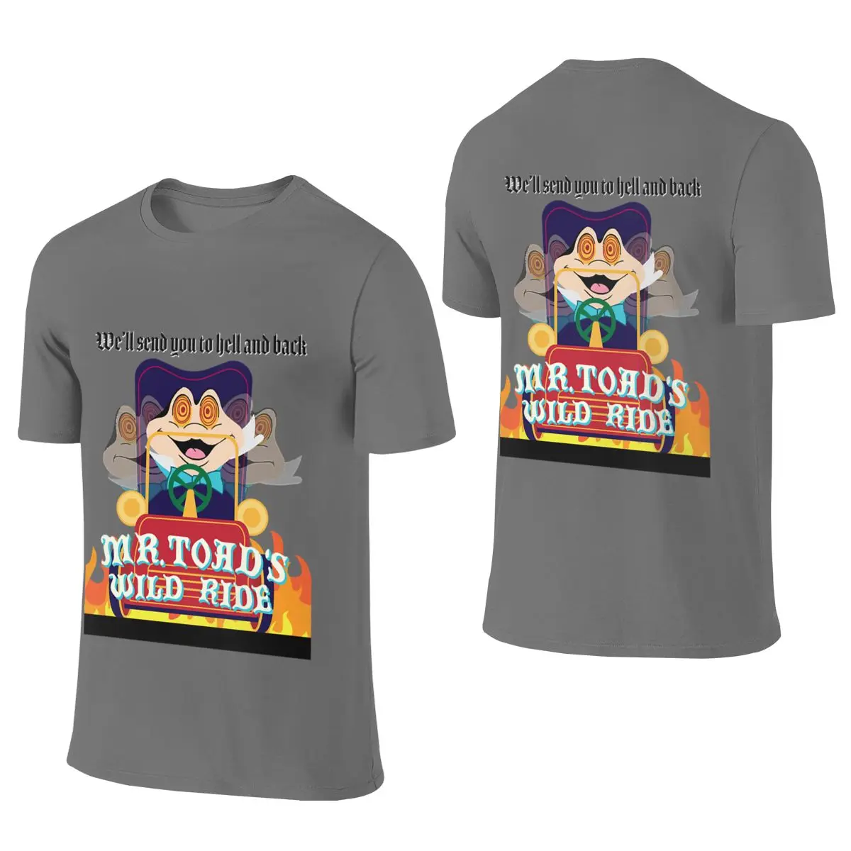 Mr Toad S Wild Ride Shopping Reversible T-shirtMinimalist Style Travel Must-Have Short Sleeve
