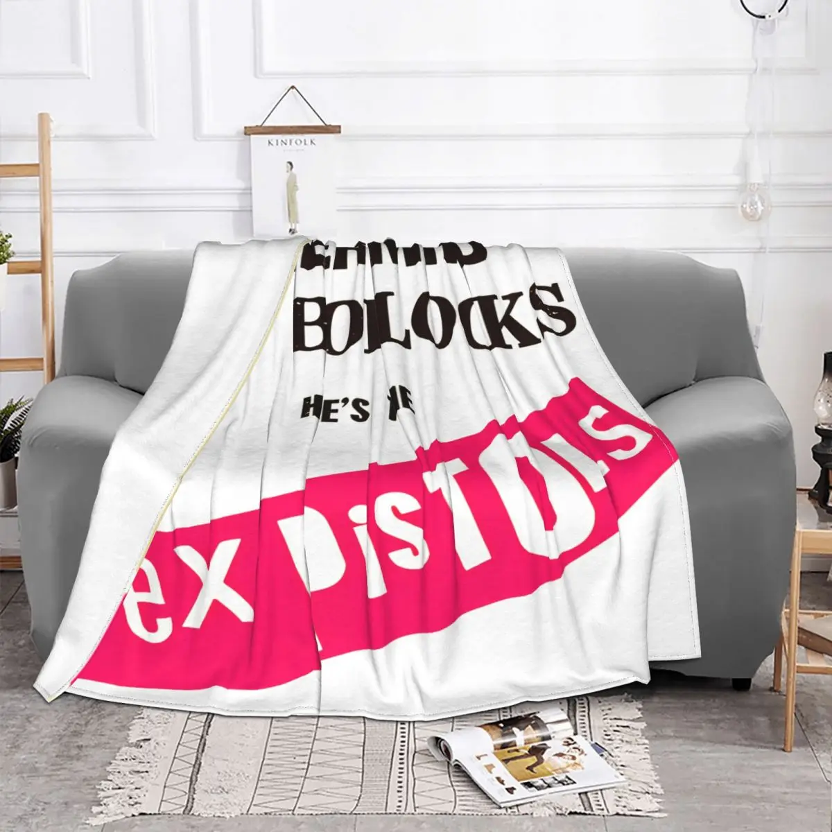 Sex Pistols Never Mind The Bollocks Printed Home Blanket Soft Sofa Bed Travel Home Yoga Blanket