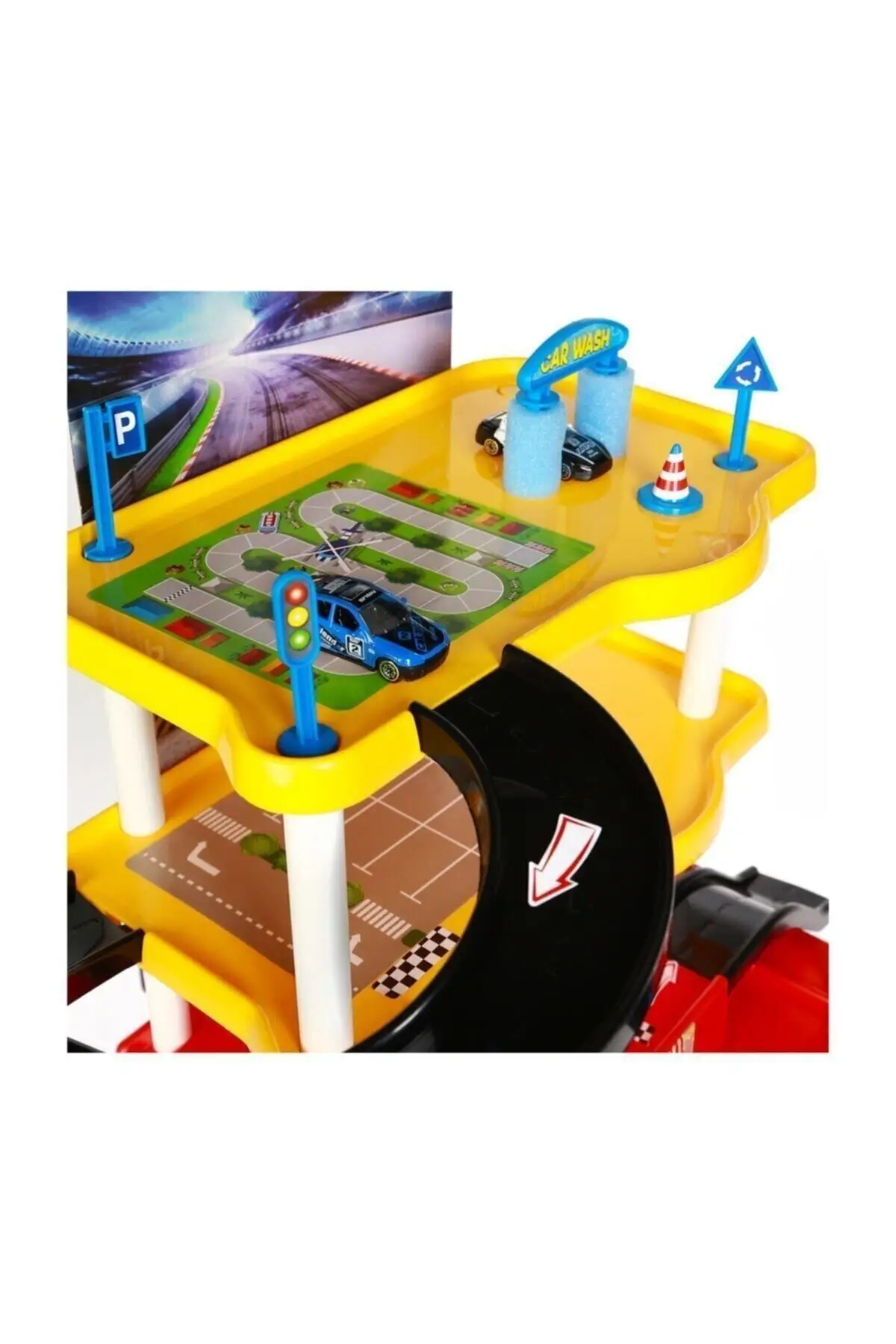 Garage Play Set - 3 Tiers Stylish Useful Tutorial Educational Multifunctional 2022 Trend Model