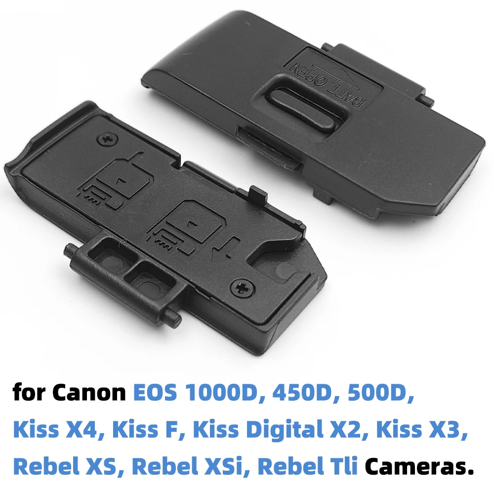 HAPPORIA Battery Door Cover Replacement for Canon EOS 1300D 1500D 1000D 450D 500D 550D Rebel T6 T7 Kiss X80 DSLR Camera