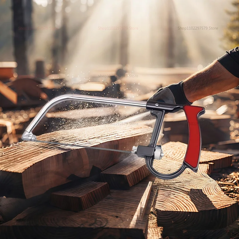 쇠톱 세트, 12인치 강철 톱 (교체 가능한 톱날 및 금속 마이터 포함), 목재용 핸드쏘 3개 (쇠톱 프레임, 미니 톱)