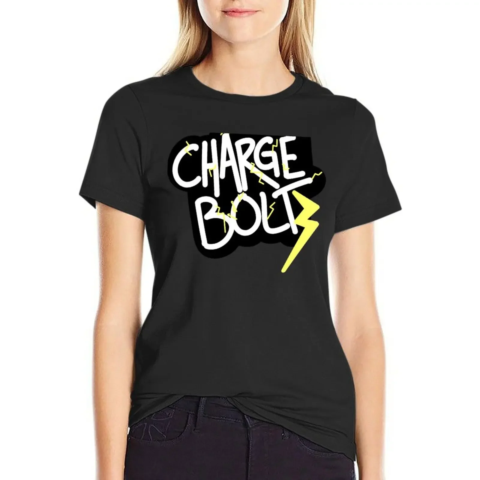 

Denki Kaminari: Chargebolt T-Shirt quick drying heavyweights animal print shirt for girls tight shirts for Women