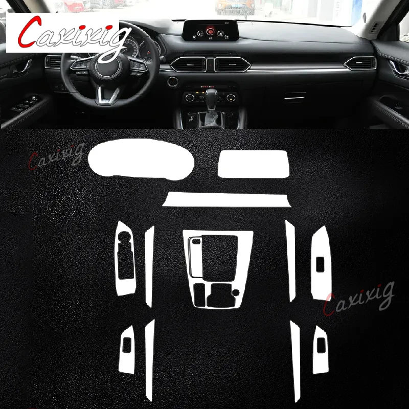 For Mazda CX-8 2017-2023 Car Interior Center console Transparent TPU Protective film Anti-scratch Repair film Accessories Refit