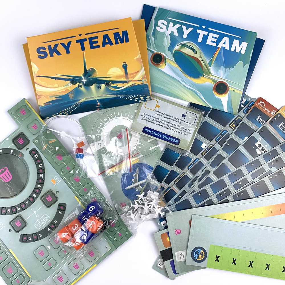 Sky Team Cooperative Board Game, Prepare For Landing| Ages 14+| 2 Players |20 Minutes Playtime, Party Game image 4