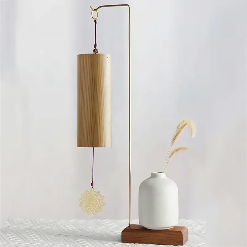 Mountain Rain Colorful Bamboo Wind Chimes Seven Chakras Reiki Sound Bath Healing Handmade Custom Packaging OEM Chord Tones
