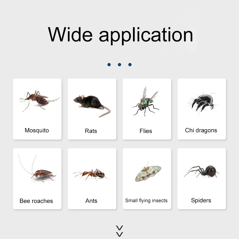 Ultrasonic Pest Repeller Plug-in Insect Repeller No Noise Rat Mosquito Repellent Pest Control Device for Cockroach Spiders