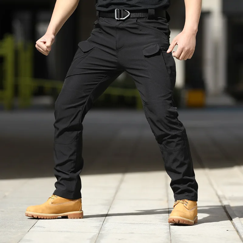 IX7 Combat Pants Tactical Pants Multi-pocket Overalls Urban Commuter Pants Elastic Waterproof Wear-resistant Breathable