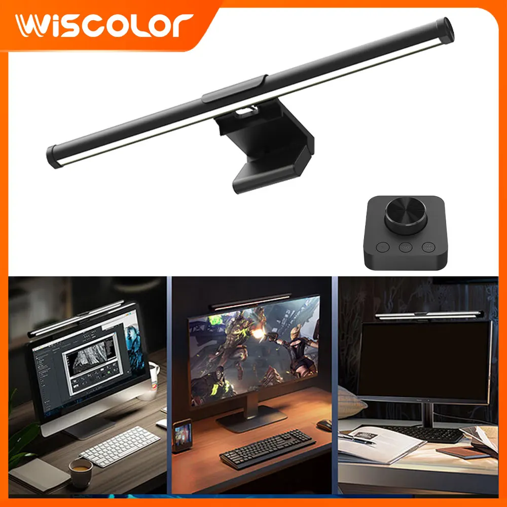 

Setup Dimming Monitor Light Bar LED Screen Hanging RGB Lightbar Remote Control USB For Reading Room Decoration Desk Accesorios