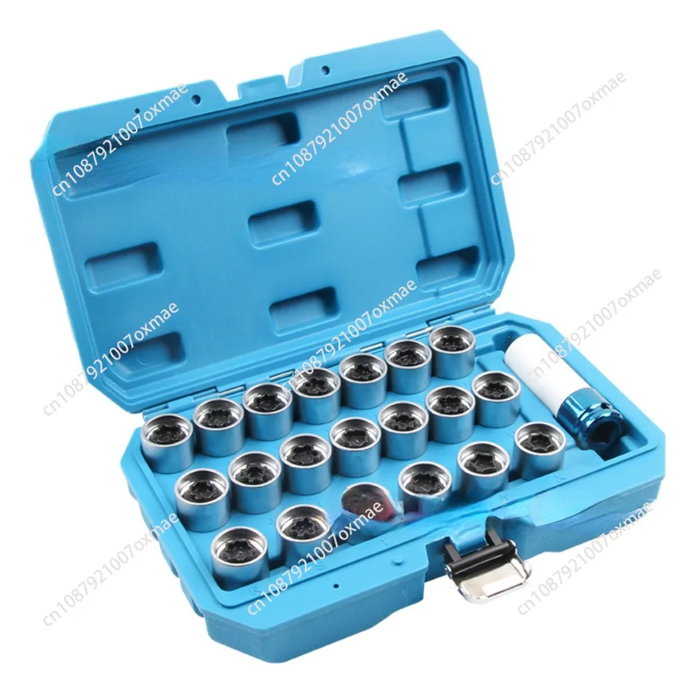 21pcs Wheel Lock Nut Socket Removal Key Wheel Nut Removal Tool for Audi