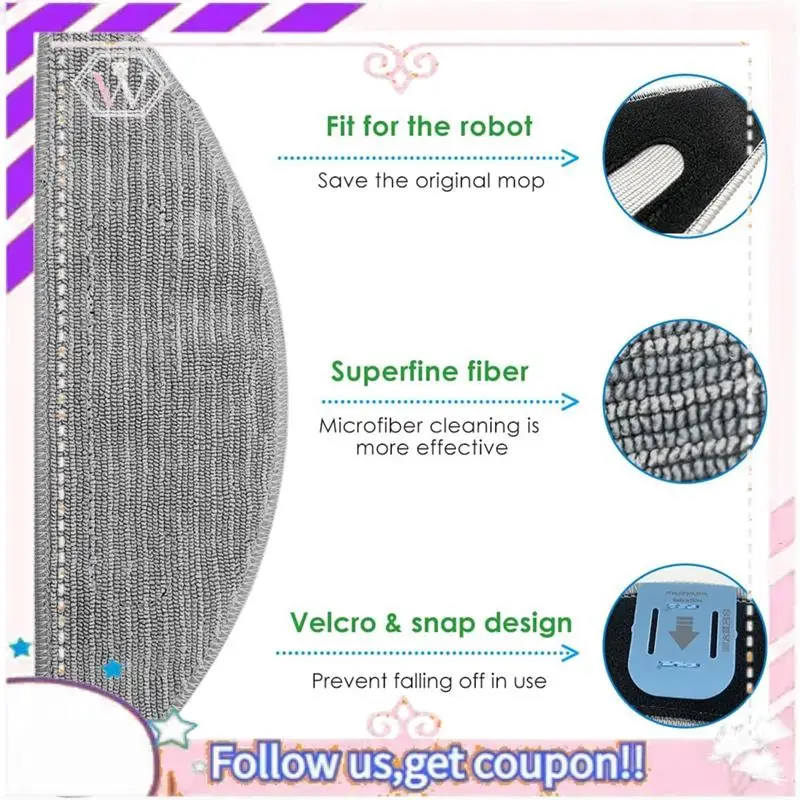 20 Pcs Mop Pads For… - image