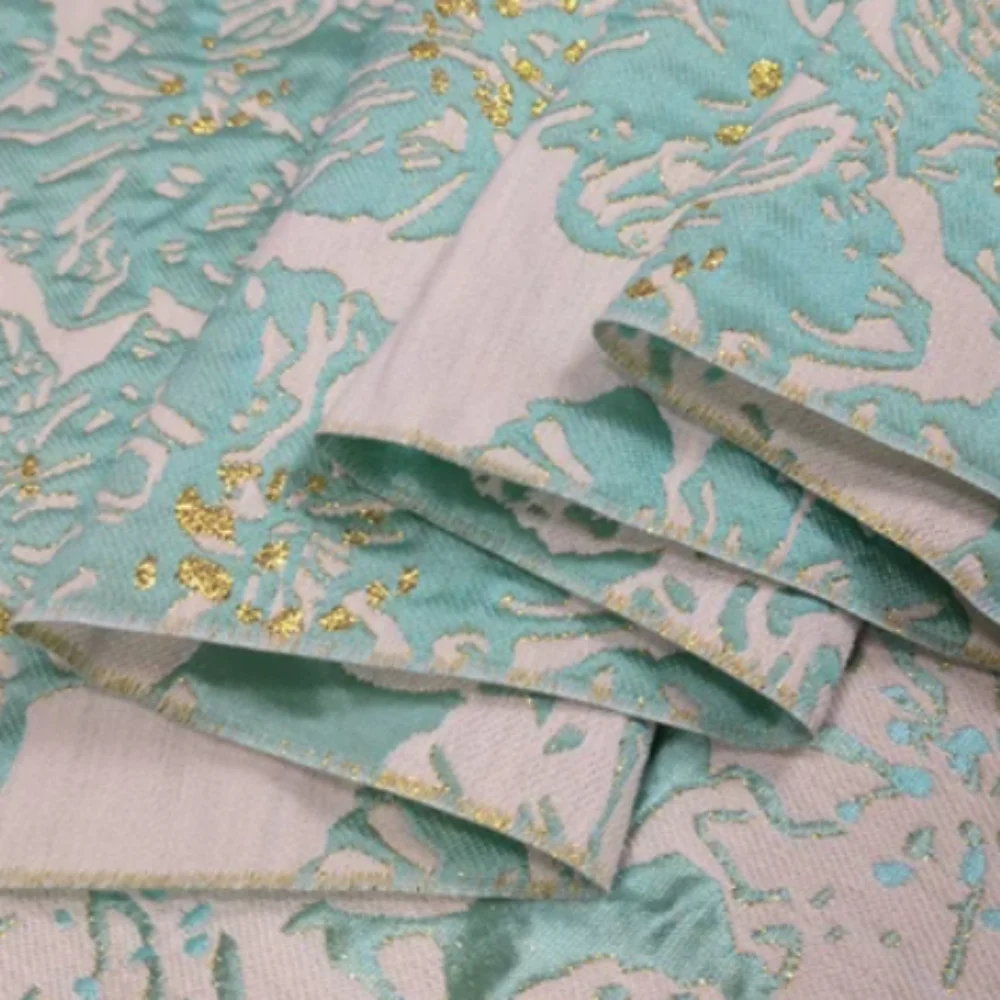 

Yarn Dyed Brocade Jacquard Fabric Spring Autumn Flower Dress Cloth Brand Fashion Design Diy Sewing Wholesale Material