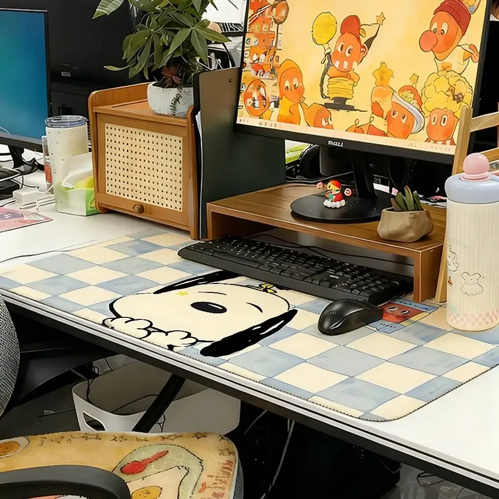 S-Snoopy Mouse Pad Computer Mat Deskpad Laptop Keyboard Mat Office Large Landscape Mousepad - view 3