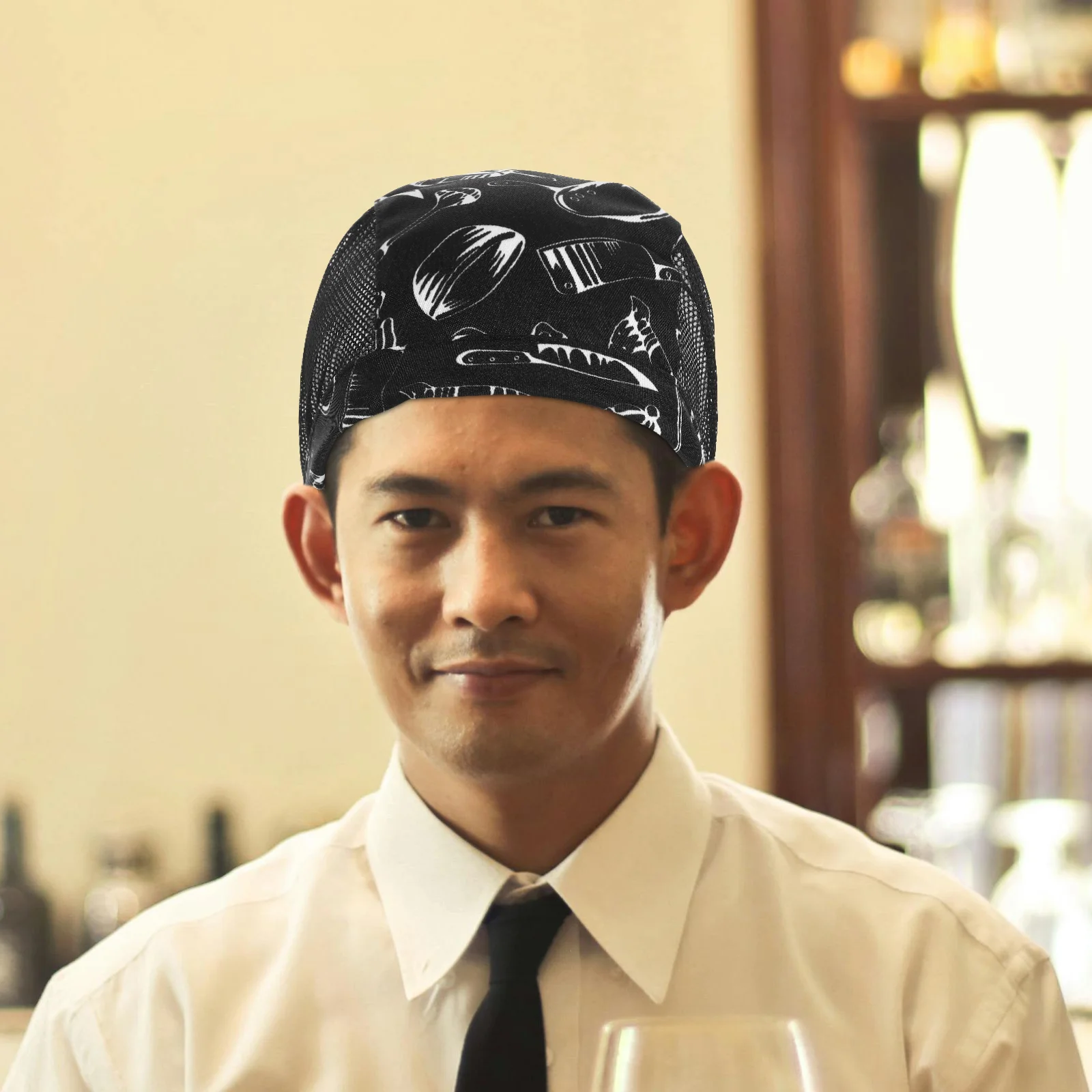 1PC Adjustable Breathable Restaurant Waiter Kitchen Chef Hat Creative Pirate Hat Working Comfortable Cooking