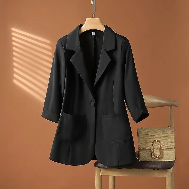 

Women'S Clothing Trend 2025 Blazer Woman Turn Down Warm Quality Outer Pleated Split Party Looks Bandage Coarse Textile Texture
