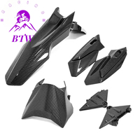 For Surron Ultra Bee Carbon Fiber Water Transfer Glossy Front Headlight Fender Headlight Cover Headlight Mudguard For SurRon