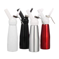 500ML Cream Dispenser Whipped Whipper Artisan Cream Whipper with Decorating Nozzles Made of Aluminum Barware