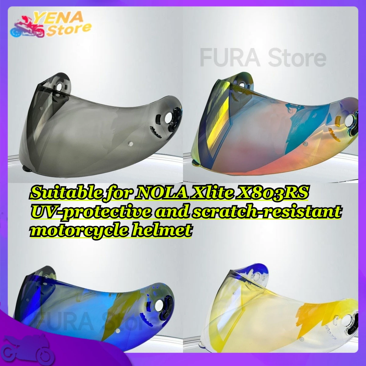 

Suitable for NOLA Xlite X803RS UV-protective and scratch-resistant motorcycle helmet face shield accessories