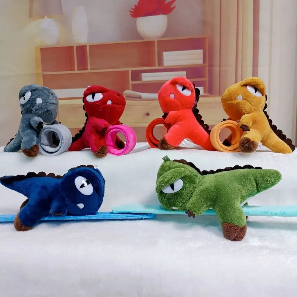 Cartoon Animal Dinosaur Slap Bracelet Simulation Cute Doll Plush Doll Slap Bracelet Soft Wrist Style