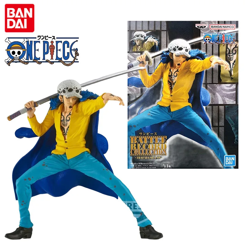 Bandai Genuine ONE PIECE Anime Figure Trafalgar D. Water Law Action Figure Toys for Boys Girls Kids Gift Collectible Model