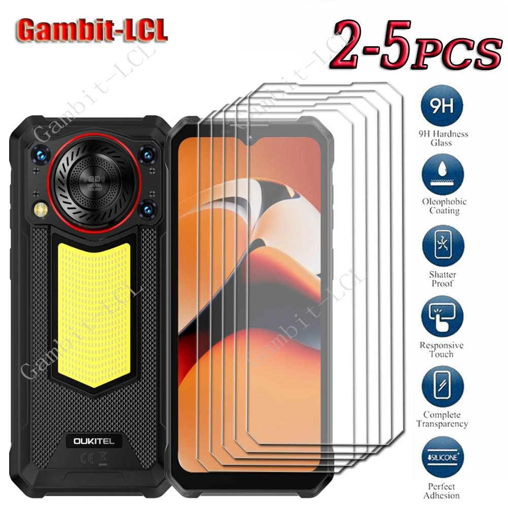 2-5PCS 9H HD Clear Anti-Scratch Tempered Glass For Oukitel WP53S 6.52" ON OukitelWP53 Pro WP53 Pro Screen Protector Cover Film