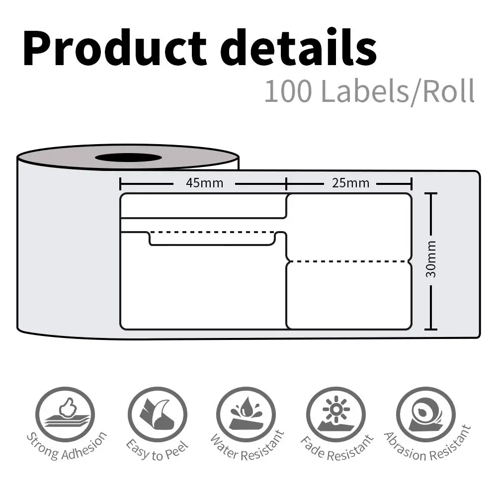 Samoprzylepny papier z cenami biżuterii do drukarki etykiet Phomemo M110 70x30mm papier termiczny do drukarki M110 M221 M200 M220