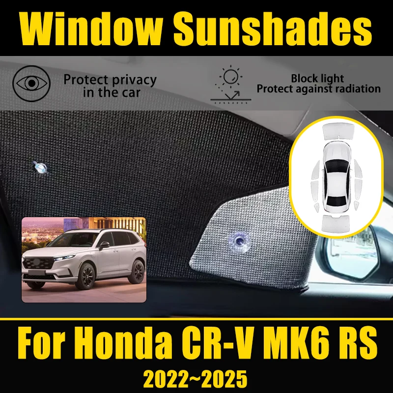 

Car Sun Visors For Honda CR-V e:PHEV RS ZC8 e:FCEV 2022-2025 MK6 Honda Breeze UV Blocking Sunshades Drop Temperature Auto Parts