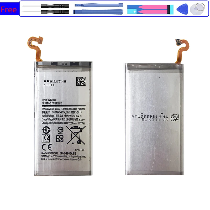 EB-BG960ABE Battery For Samsung Galaxy S9, G9600, SM-G960F, SM-G960, G960F, G960, 3000mAh, Tracking Number