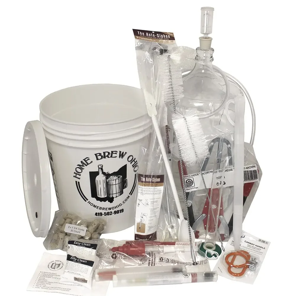 Ultimate Wine Making Equipment Kit, 6 gal Glass Carboy